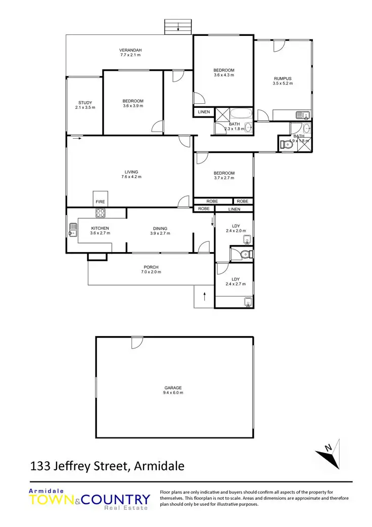 Floorplan of Homely house listing, 133 Jeffrey Street, Armidale NSW 2350