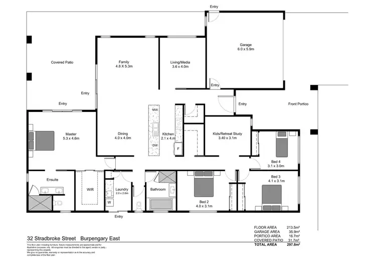 Floorplan of Homely house listing, 32 Stradbroke Street, Burpengary East QLD 4505