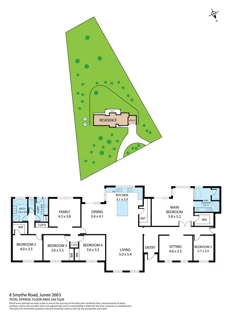 Floorplan of Homely house listing, 8 Smythe Rd, Junee NSW 2663