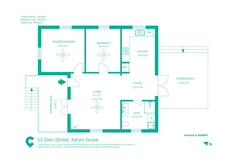 Floorplan of Homely house listing, 53 Glen Street, Kelvin Grove QLD 4059
