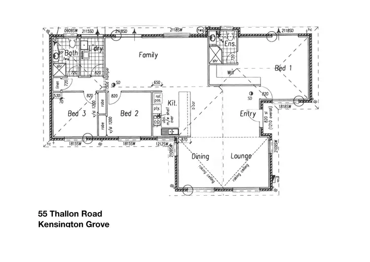 Floorplan of Homely house listing, 55 Thallon Road, Kensington Grove QLD 4341