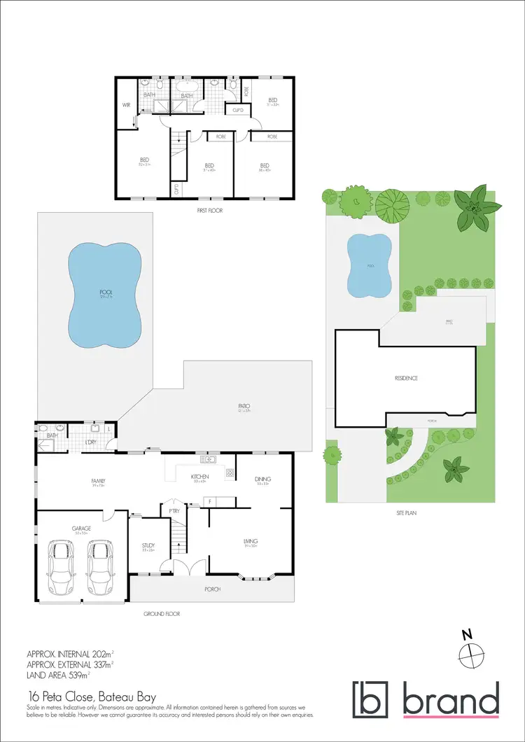 Floorplan of Homely house listing, 16 Peta Close, Bateau Bay NSW 2261