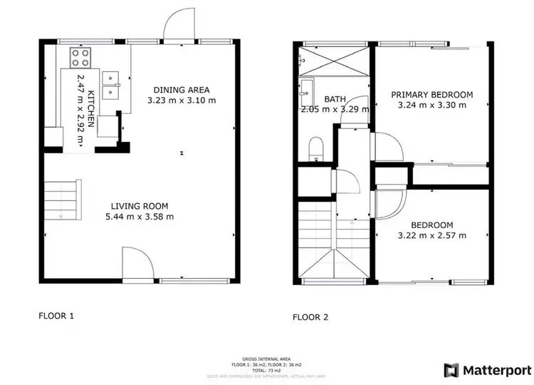 Floorplan of Homely townhouse listing, 4/18 Combine Street, Coffs Harbour NSW 2450