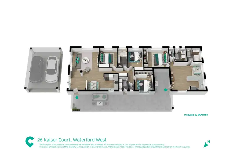 Floorplan of Homely house listing, 26 Kaiser Court, Waterford West QLD 4133