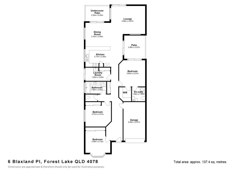 Floorplan of Homely house listing, 6 Blaxland Pl, Forest Lake QLD 4078