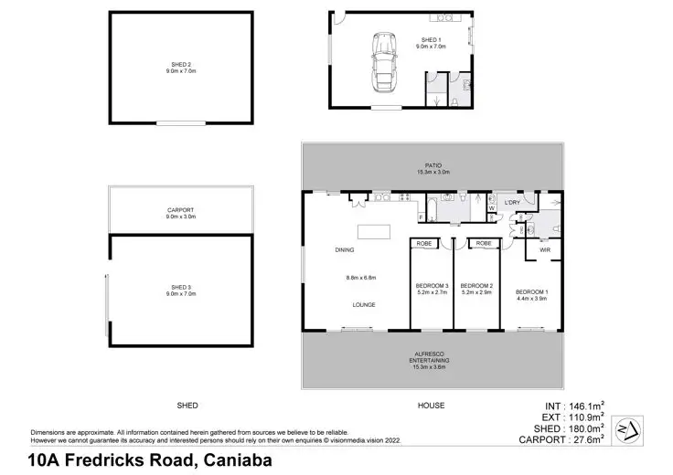 Floorplan of Homely house listing, 10a Fredericks Road, Caniaba NSW 2480