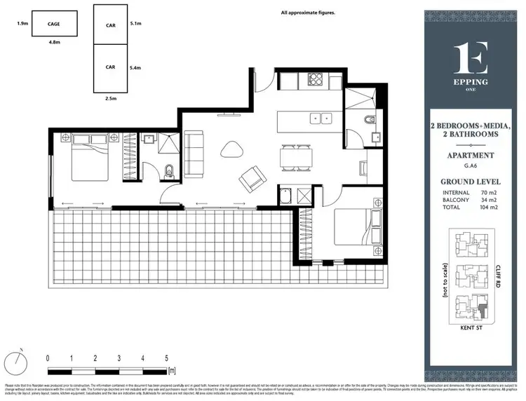 Floorplan of Homely unit listing, 6/42-50 Cliff Road, Epping NSW 2121