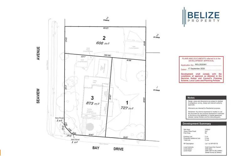 Floorplan of Homely land listing, 2 Bay Drive, Jacobs Well QLD 4208