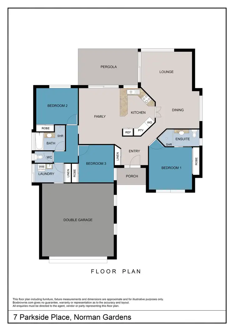 Floorplan of Homely house listing, 7 Parkside Place, Norman Gardens QLD 4701