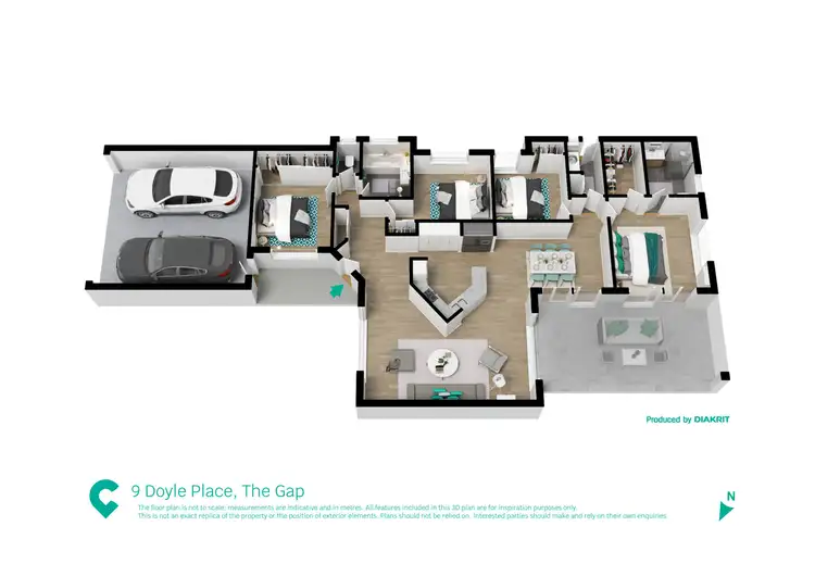 Floorplan of Homely house listing, 9 Doyle Place, The Gap QLD 4061