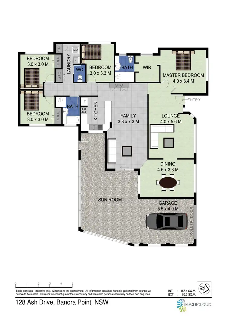 Floorplan of Homely house listing, 128 Ash Drive, Banora Point NSW 2486