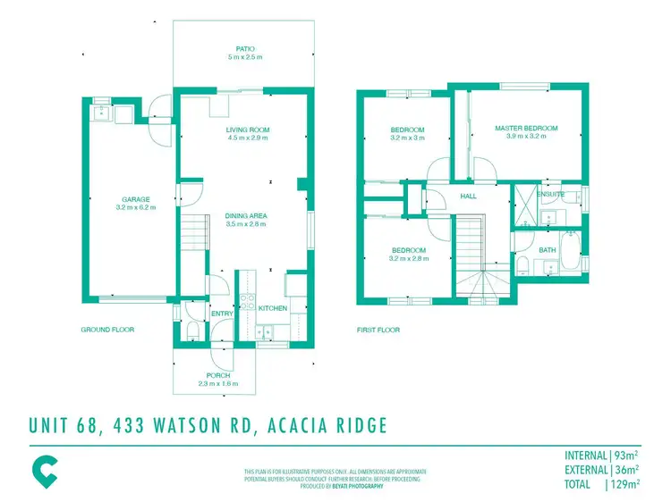 Floorplan of Homely townhouse listing, 68/433 Watson Road, Acacia Ridge QLD 4110