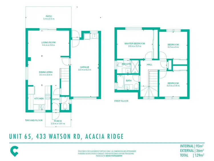 Floorplan of Homely townhouse listing, 65/433 Watson Road, Acacia Ridge QLD 4110