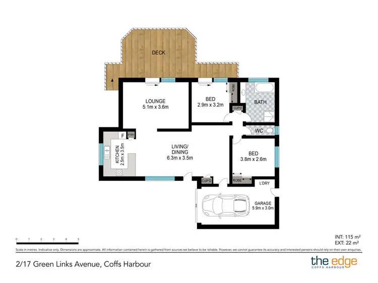 Floorplan of Homely villa listing, 2/17 Green Links Avenue, Coffs Harbour NSW 2450