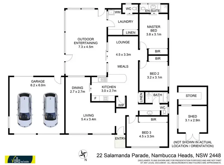 Floorplan of Homely house listing, 22 Salamanda Parade, Nambucca Heads NSW 2448