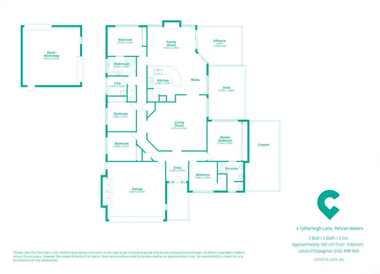 Floorplan of Homely house listing, 4 Tytherleigh Lane, Pelican Waters QLD 4551
