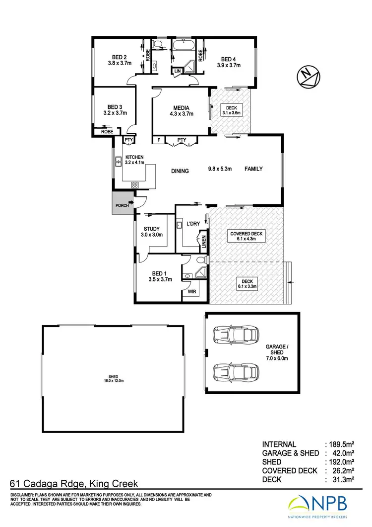 Floorplan of Homely house listing, 61 Cadaga Ridge, King Creek NSW 2446