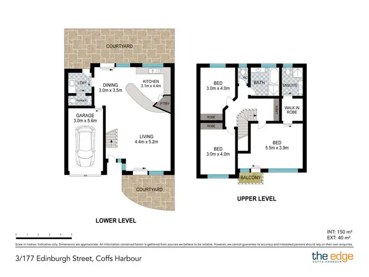Floorplan of Homely townhouse listing, 3/177 Edinburgh Street, Coffs Harbour NSW 2450