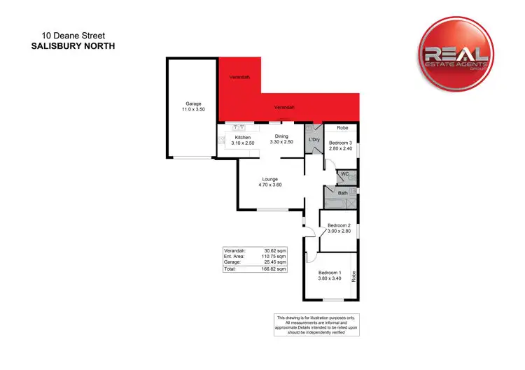 Floorplan of Homely house listing, 10 Deane Street, Salisbury North SA 5108