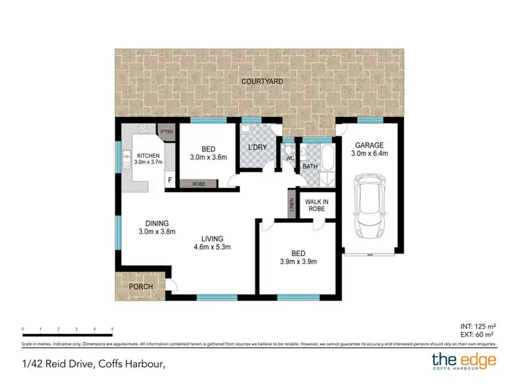 Floorplan of Homely villa listing, 1/42 Reid Drive, Coffs Harbour NSW 2450
