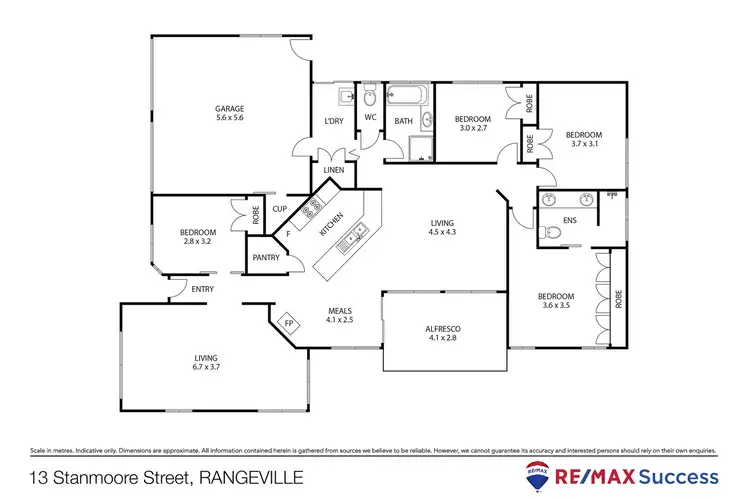Floorplan of Homely house listing, 13 Stanmoore Street, Rangeville QLD 4350