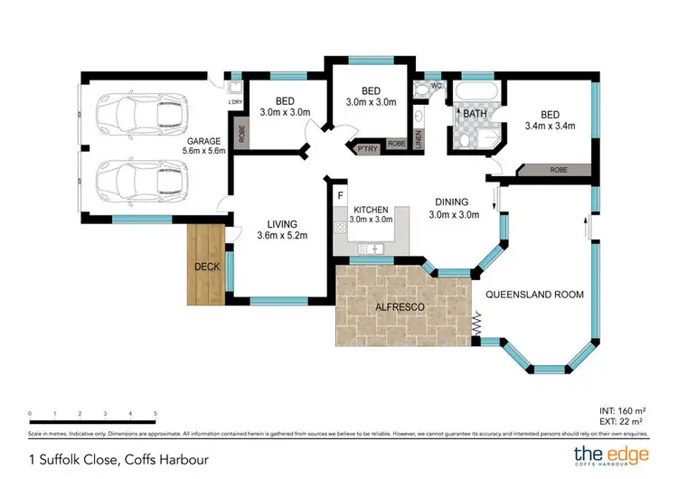 Floorplan of Homely house listing, 1 Suffolk Close, Coffs Harbour NSW 2450