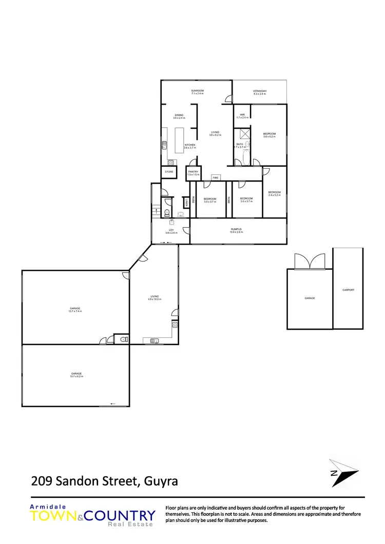 Floorplan of Homely house listing, 209 Sandon Street, Guyra NSW 2365
