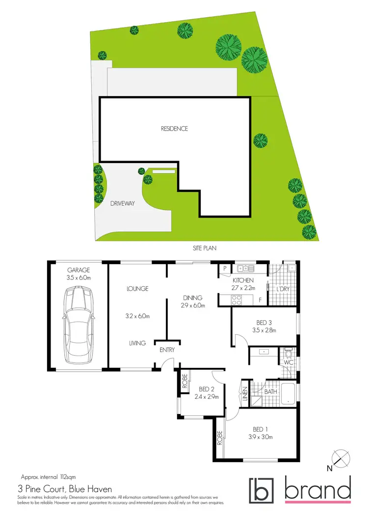 Floorplan of Homely house listing, 3 Pine Court, Blue Haven NSW 2262