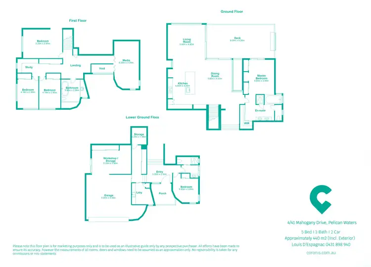 Floorplan of Homely house listing, 4/41 Mahogany Drive, Pelican Waters QLD 4551