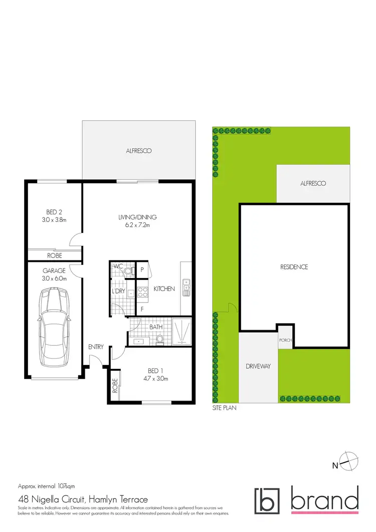 Floorplan of Homely semi-detached listing, 48 Nigella Circuit, Hamlyn Terrace NSW 2259