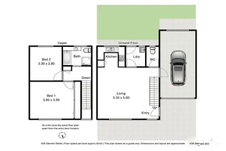 Floorplan of Homely block of units listing, 2 Rachel Street, Darling Heights QLD 4350