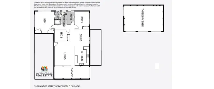 Floorplan of Homely house listing, 59 Ben Nevis Street, Beaconsfield QLD 4740
