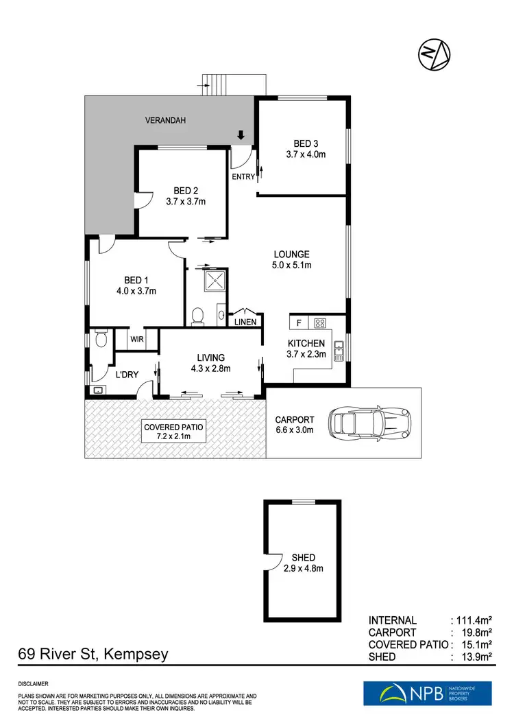 Floorplan of Homely house listing, 69 River street, West Kempsey NSW 2440