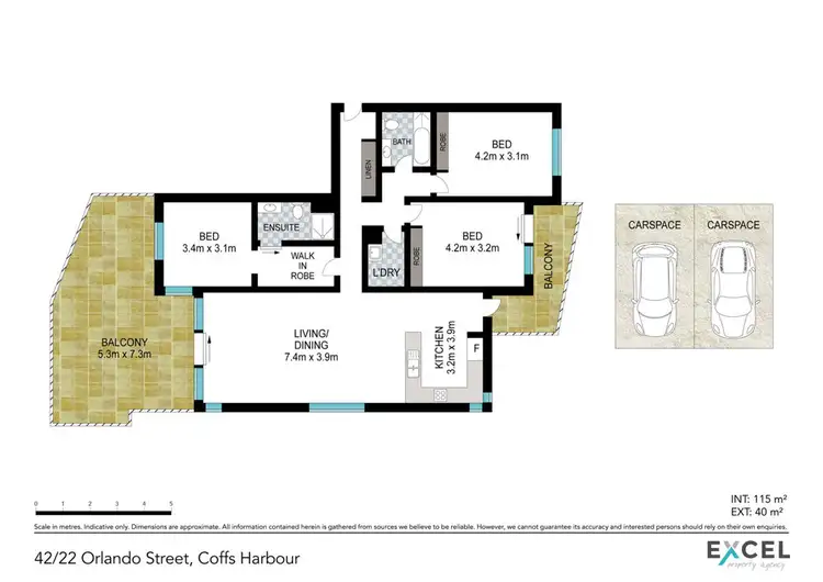 Floorplan of Homely apartment listing, 42/22 Orlando Street, Coffs Harbour NSW 2450