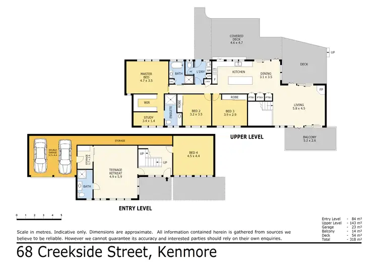 Floorplan of Homely house listing, 68 Creekside Street, Kenmore Hills QLD 4069
