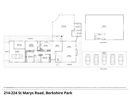 Floorplan of Homely rural property listing, 214-224 St Marys Road, Berkshire Park NSW 2765