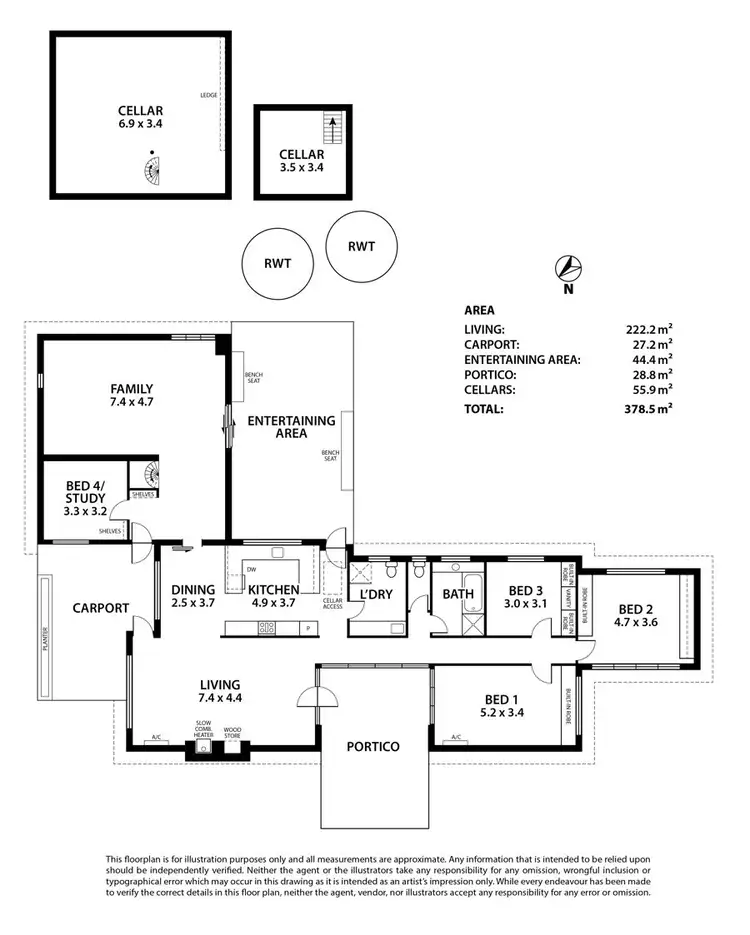 Floorplan of Homely house listing, 114 Mulgundawah Road, Murray Bridge SA 5253