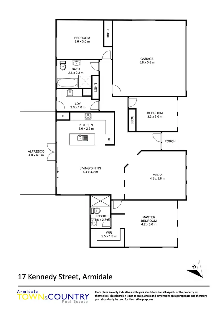 Floorplan of Homely house listing, 17 Kennedy Street, Armidale NSW 2350