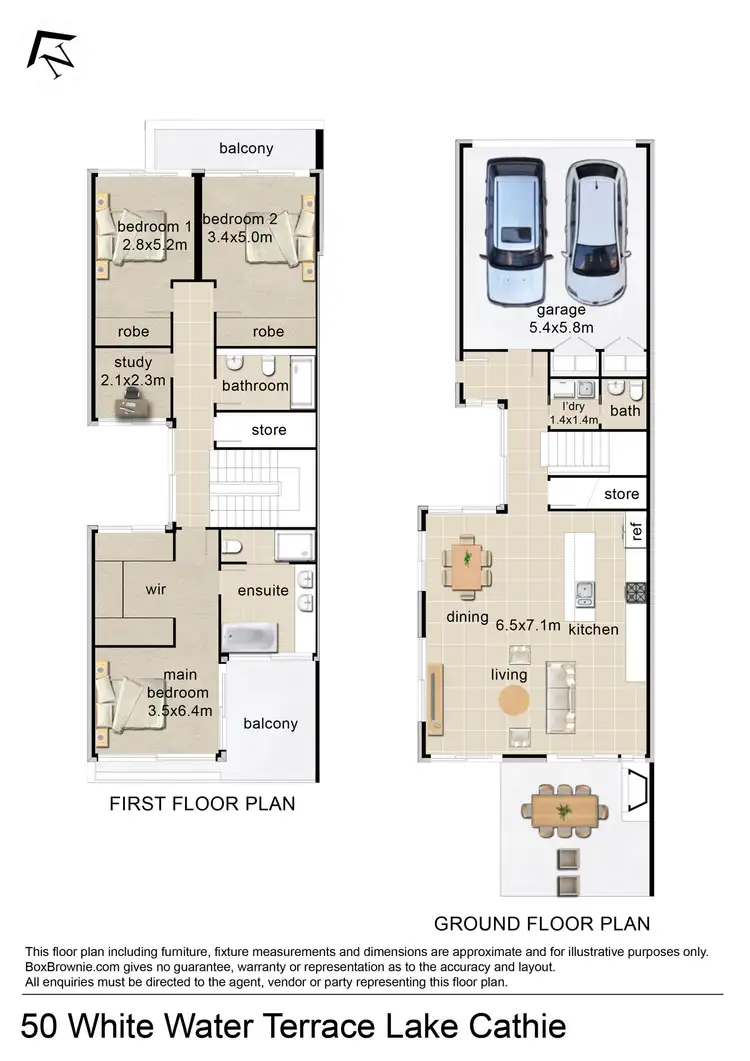 Floorplan of Homely terrace listing, 50 White Water Terrace, Lake Cathie NSW 2445