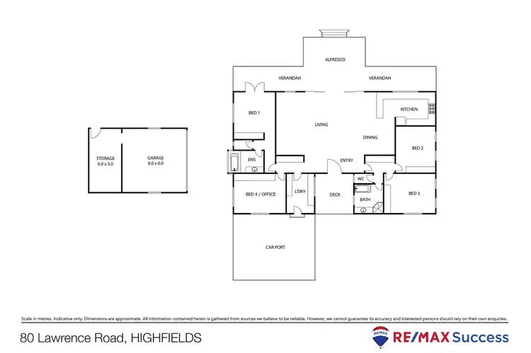 Floorplan of Homely rural property listing, 80 Lawrence Road, Highfields QLD 4352