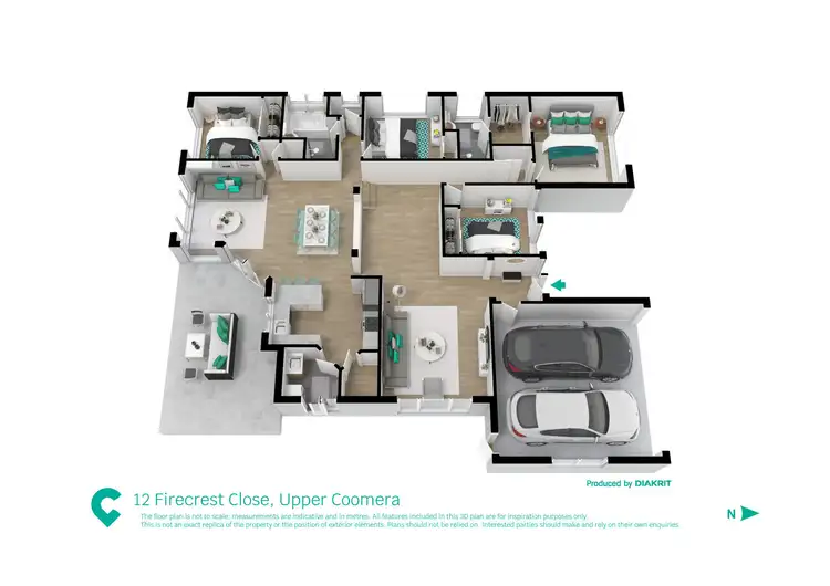 Floorplan of Homely house listing, 12 Firecrest Close, Upper Coomera QLD 4209