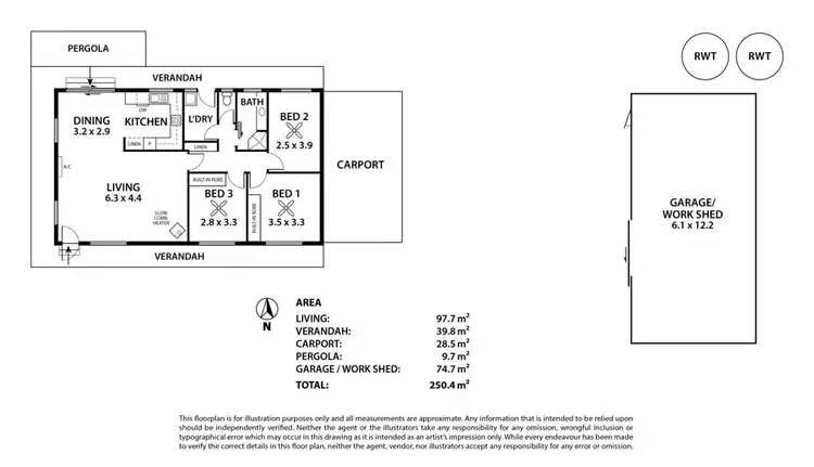 Floorplan of Homely house listing, 43 Trevena, Tailem Bend SA 5260