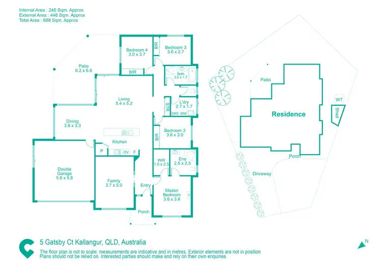 Floorplan of Homely house listing, 5 Gatsby Court, Kallangur QLD 4503