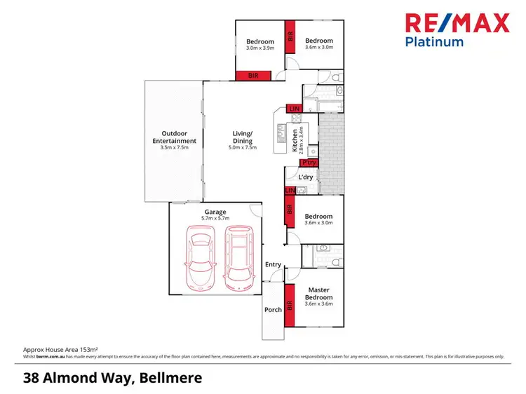 Floorplan of Homely house listing, 38 Almond Way, Bellmere QLD 4510