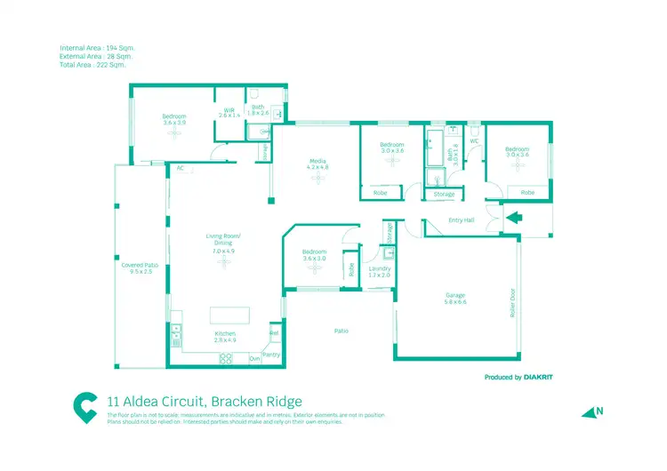 Floorplan of Homely house listing, 11 Aldea Circuit, Bracken Ridge QLD 4017