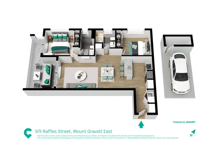 Floorplan of Homely unit listing, 9/9 RAFFLES STREET, Mount Gravatt East QLD 4122