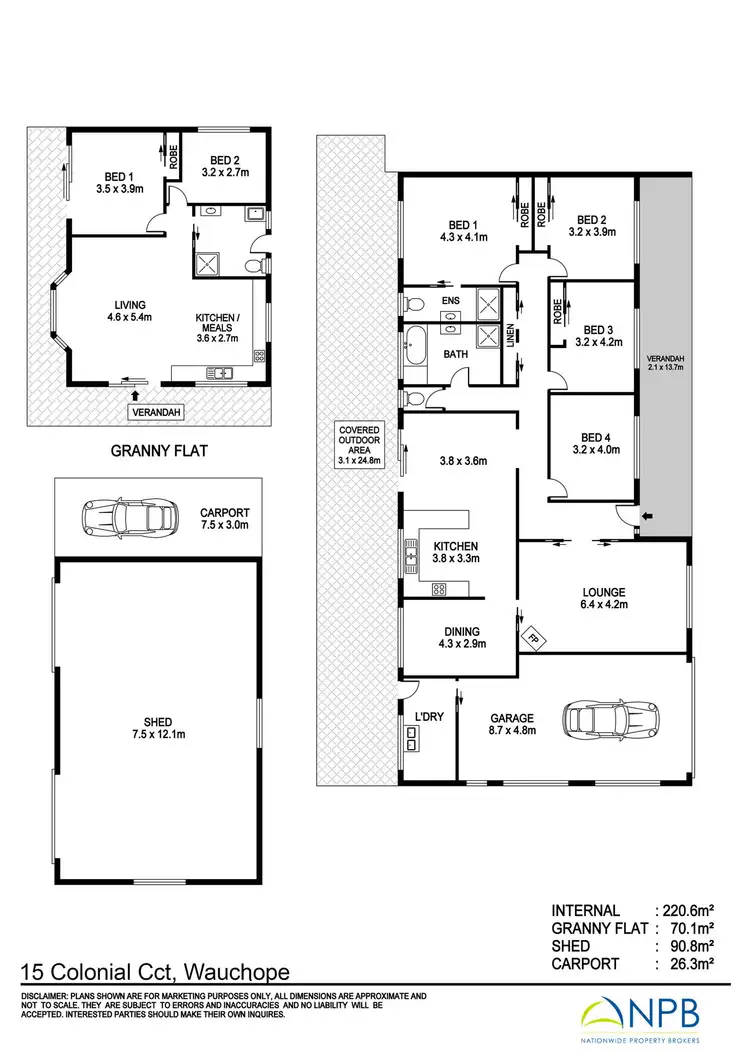 Floorplan of Homely house listing, 15 Colonial Cct, Wauchope NSW 2446