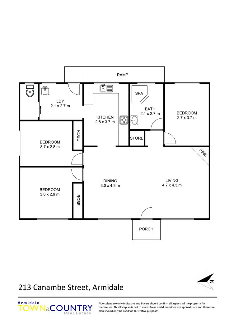 Floorplan of Homely house listing, 213 Canambe Street, Armidale NSW 2350