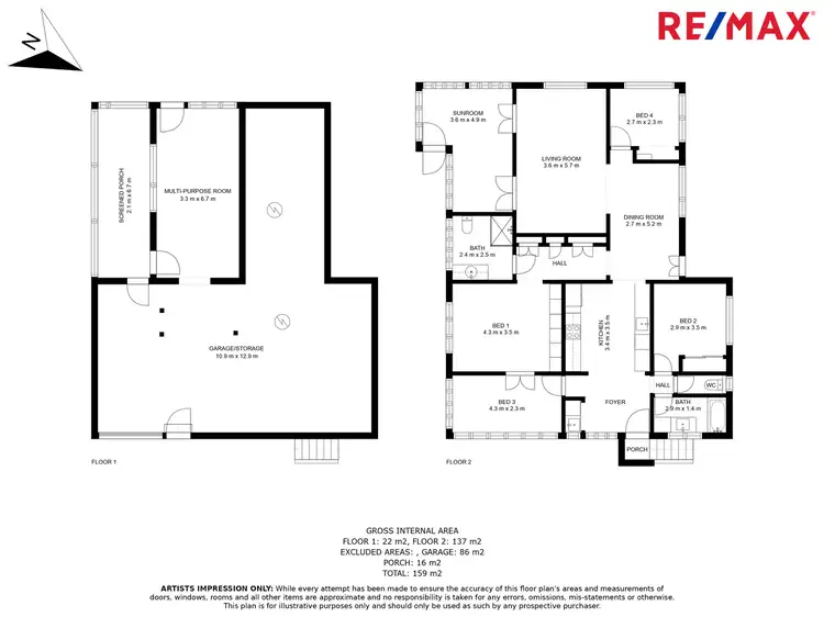 Floorplan of Homely house listing, 1 George Street, Nambour QLD 4560