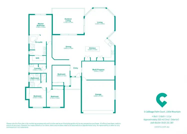 Floorplan of Homely house listing, 5 Cabbage Palm Court, Little Mountain QLD 4551